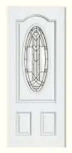 F02 White steel · Oval Glass