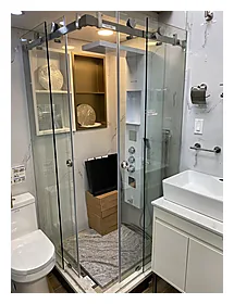 TG12 Corner frameless shower